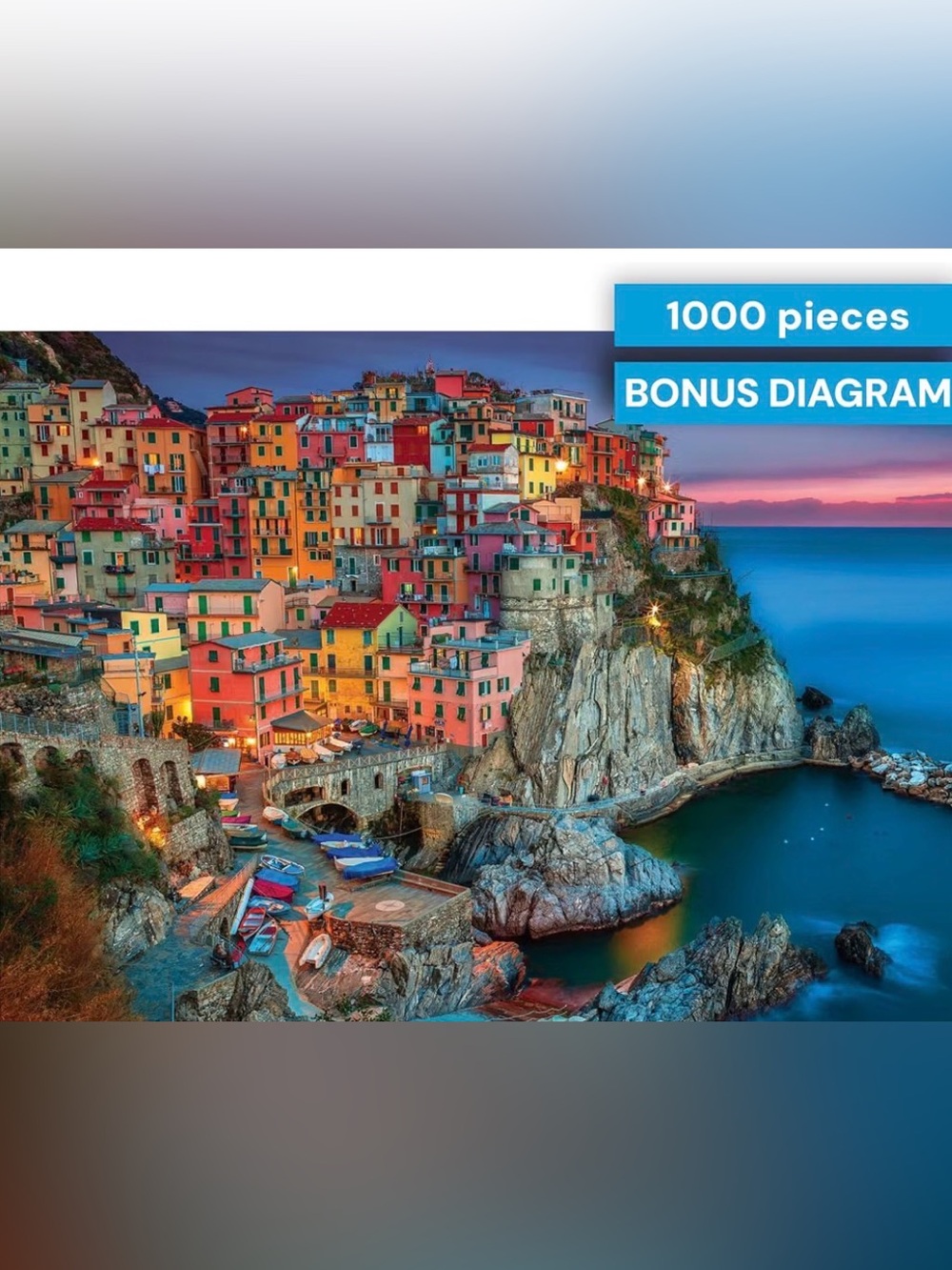 Cinque Terre Italy coastal puzzle-1000 pieces - Picture 7 of 8
